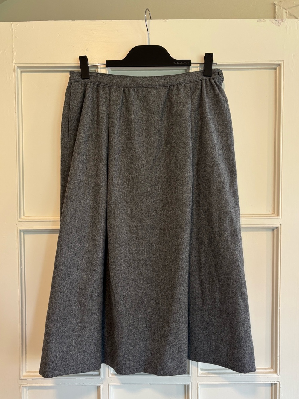 Vintage Pendleton Grey Midi Skirt 100% Wool